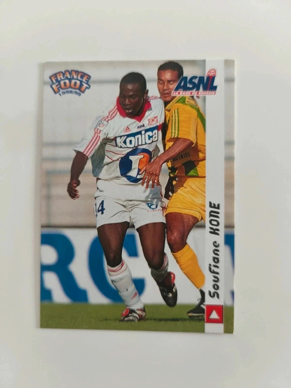 Carte football collection Soufiane Koné ASNL Nancy Lorraine club football nancéien foot D1