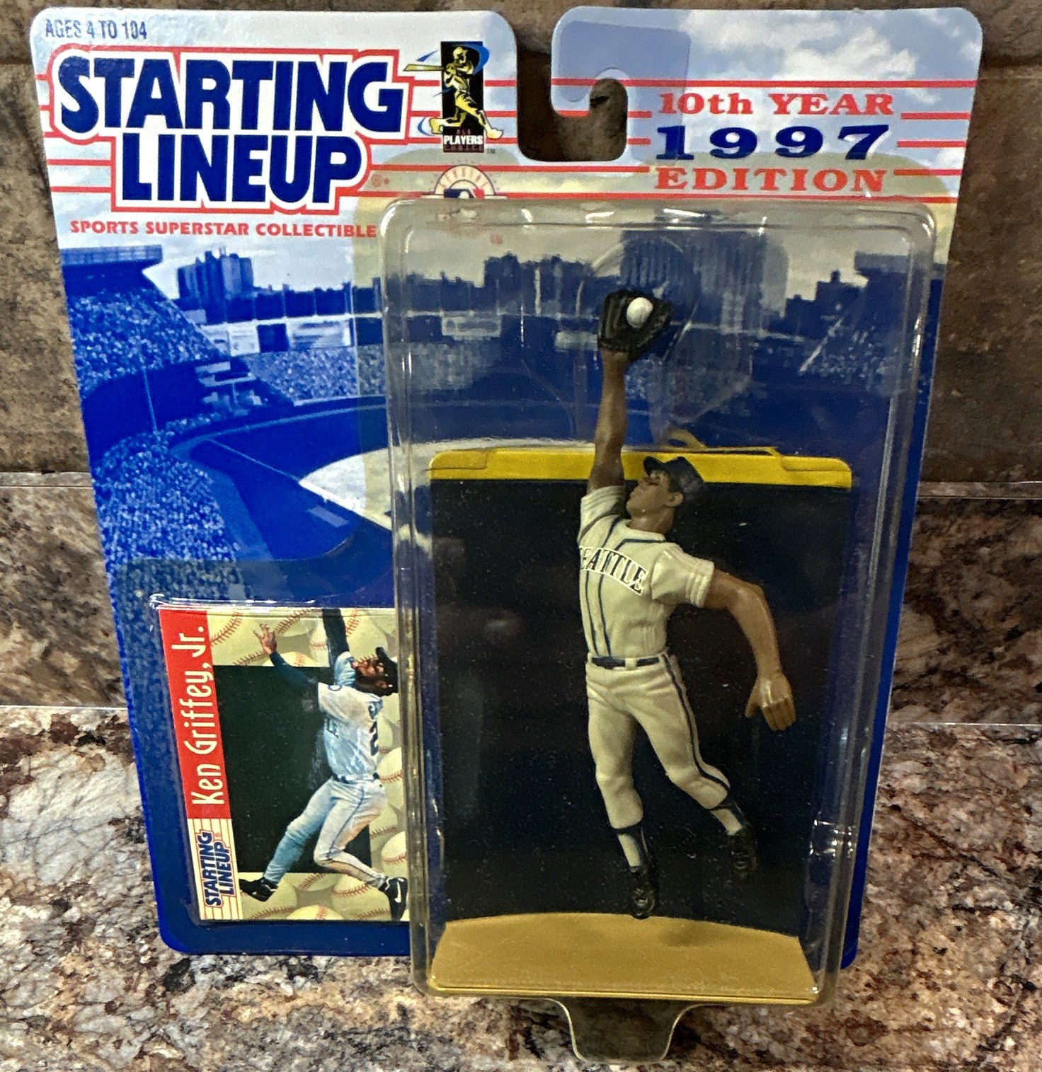 Starting Lineup Ken Griffey Jr. Figurina Baseball 10° Anno 1997 Base