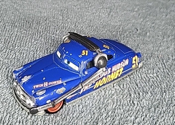 Fabulous Hudson Hornet Matchbox Pixar's Cars With Pit Crew Headphones