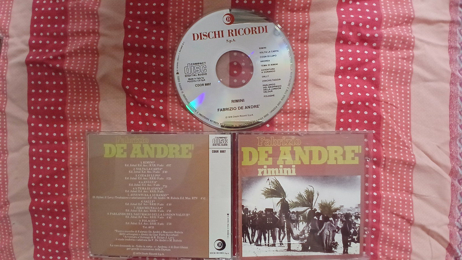FABRIZIO DE ANDRE' - RIMINI -   CD