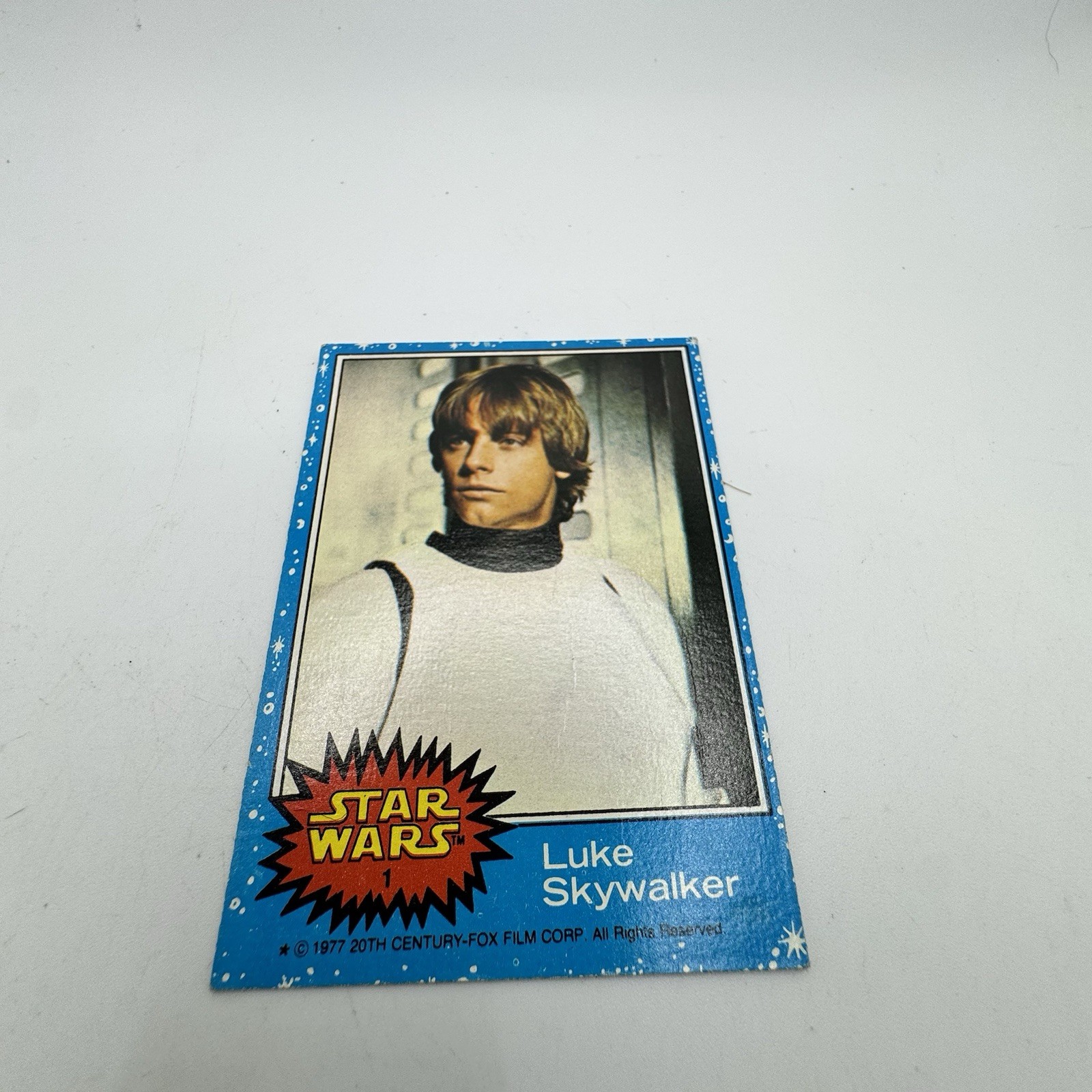 1977 Topps Luke Skywalker Card Number 1 Series 1- Rookie- See Photos