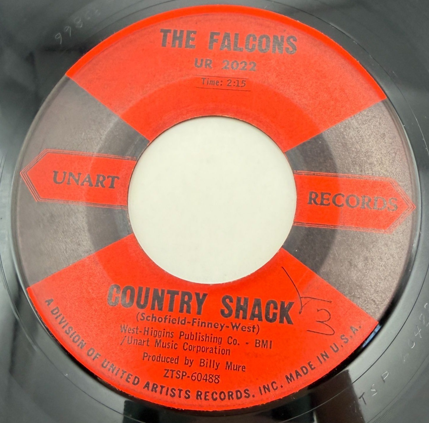The Falcons Country Shack / Youre Mine 45 Vinyl 50s Soul R&B Unart 2022