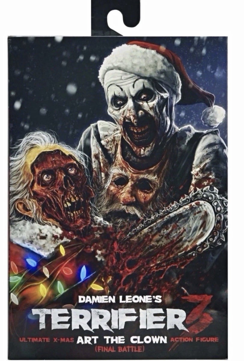 NECA Terrifier 3 Ultimate X-Mas Art il Clown Figura Battaglia Finale