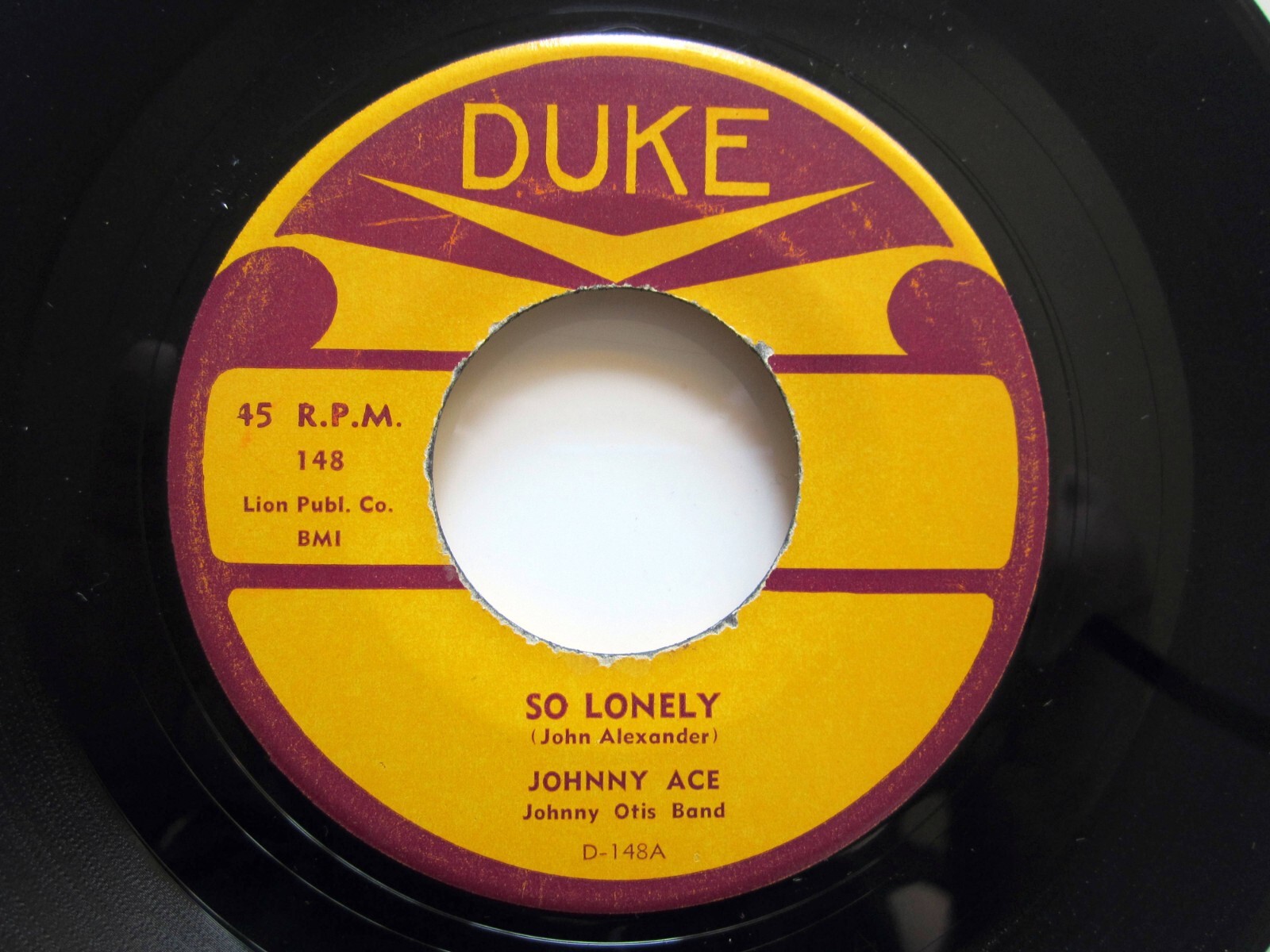 Johnny Ace 45 RPM 7" R&B Duke I'm Crazy Baby Single Near Mint