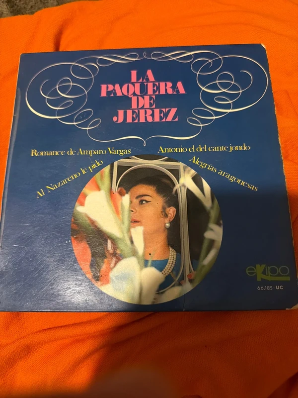 Disco vinilo paquera de jerez 7 pulgadas