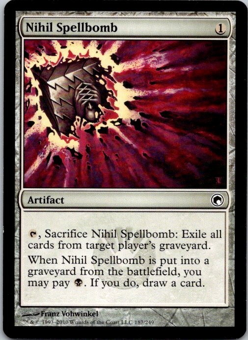 Lot of 3 MTG Magic The Gathering Nihil Spellbomb Scars of Mirrodin See Scans