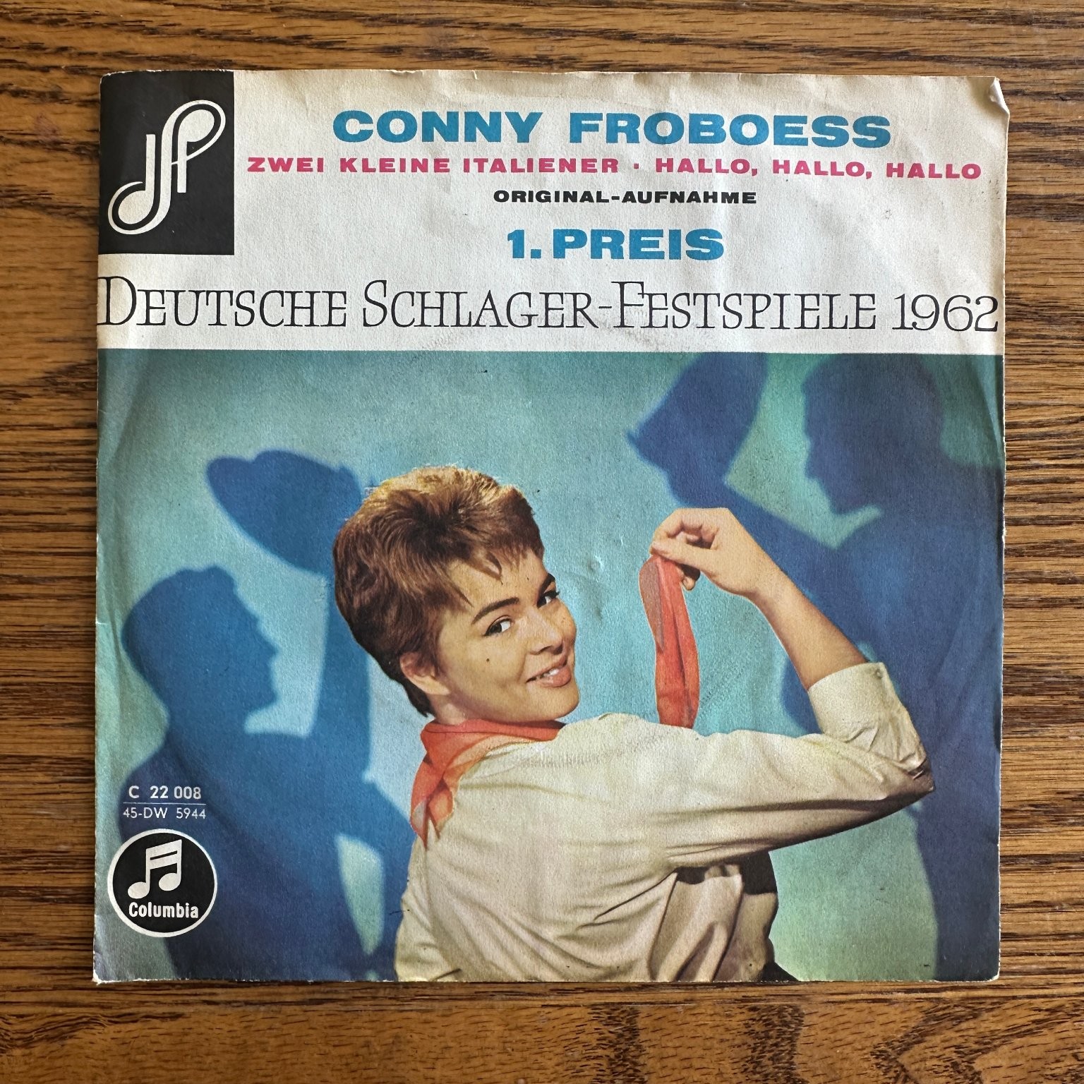 Conny Froboess – Zwei kleine Italiener Single 1962 Columbia Schlager 45 RPM