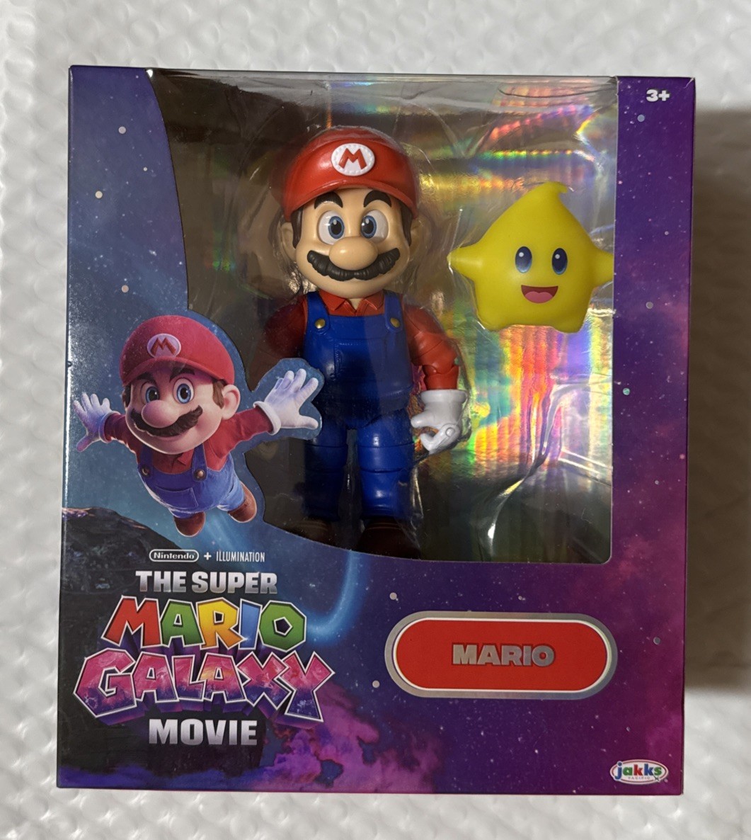 Nuova action figure Jakks Pacific Mario film Super Mario Galaxy - spedizione veloce!!