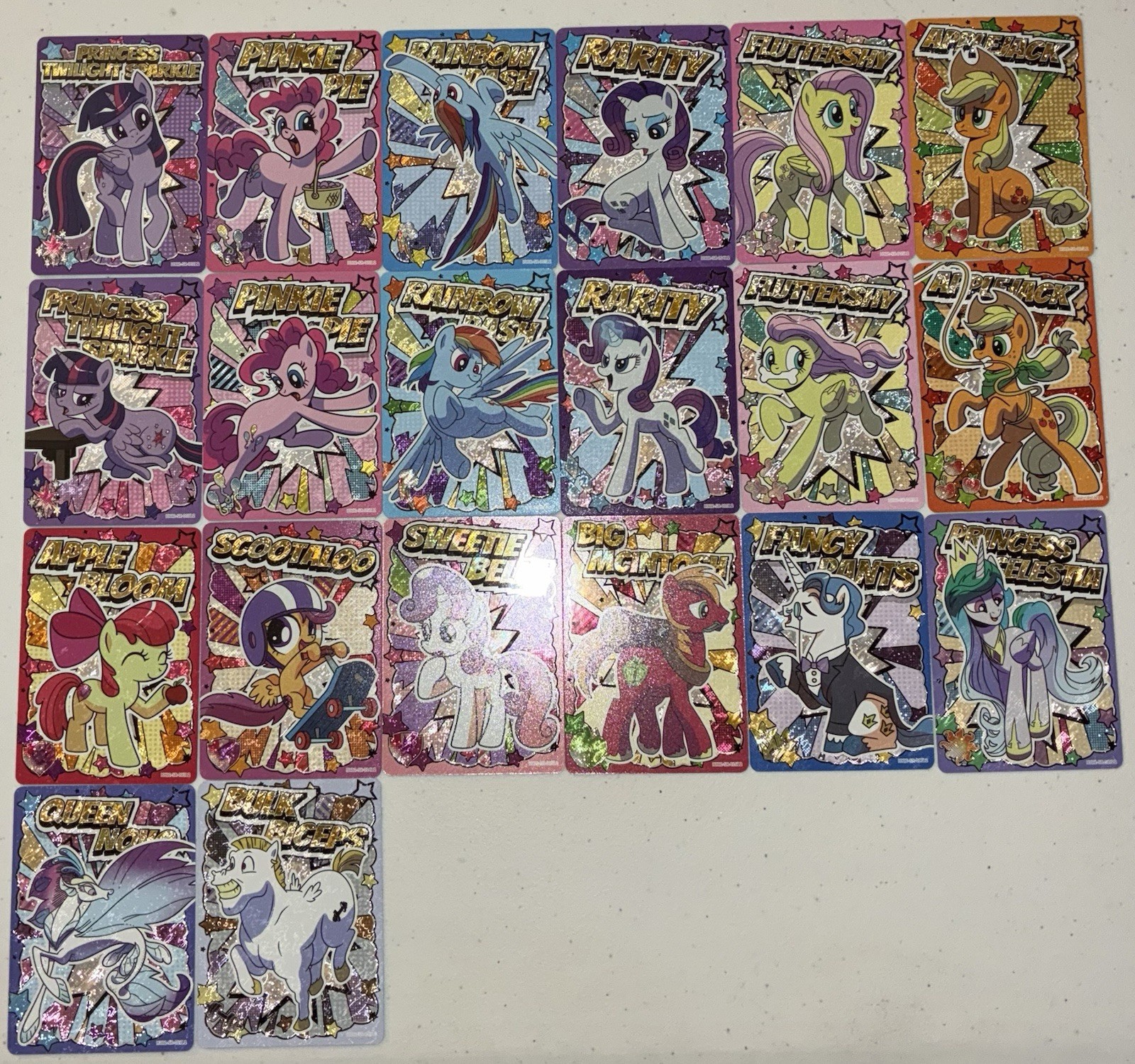 Kayou My Little Pony FIM HY12-SR Set Completo 001-020L2 Twilight, Applejack ++