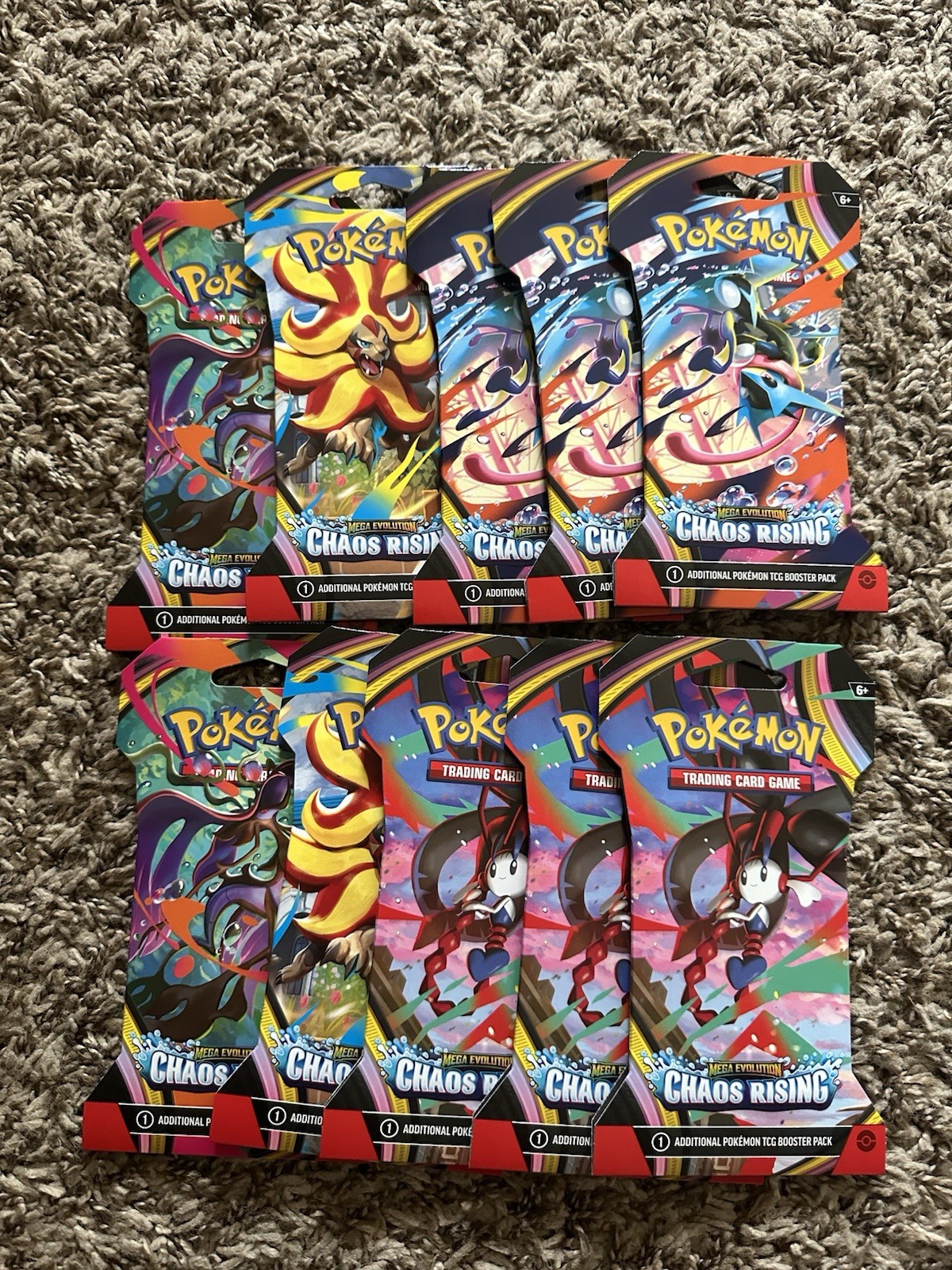Chaos Rising Sleeved Booster Pack x10 Sigillato Pokemon TCG