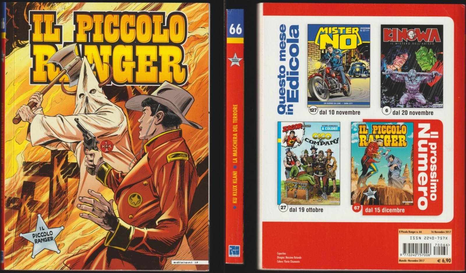 IL PICCOLO RANGER IF 66 KU KLUX KLAN!/LA MASCHERA DEL TERRORE - NOVEMBRE 11/2017