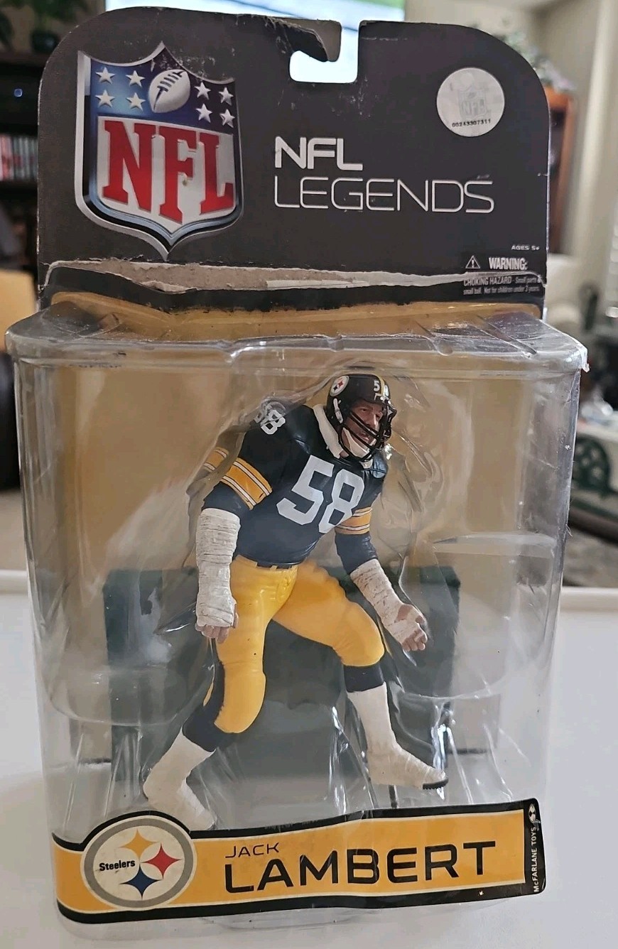 McFarlane Toys NFL Legends 4 Jack Lambert Pittsburgh Steelers #58 Action Figure