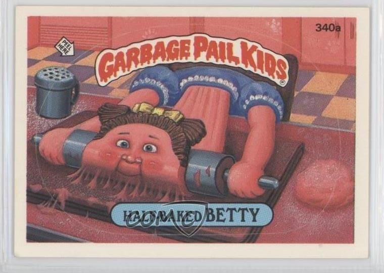 1987 Topps Garbage Pail Kids Series 9 Half Baked Betty (one star back) #340a 1s7