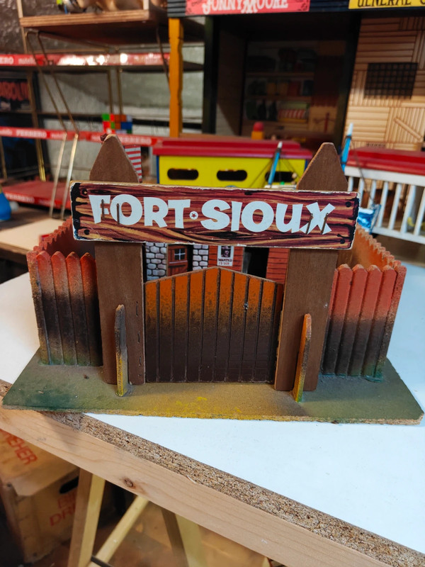 Fort-Sioux Vintage in Legno – Giocattolo Anni '60/'70 – Made in Italy