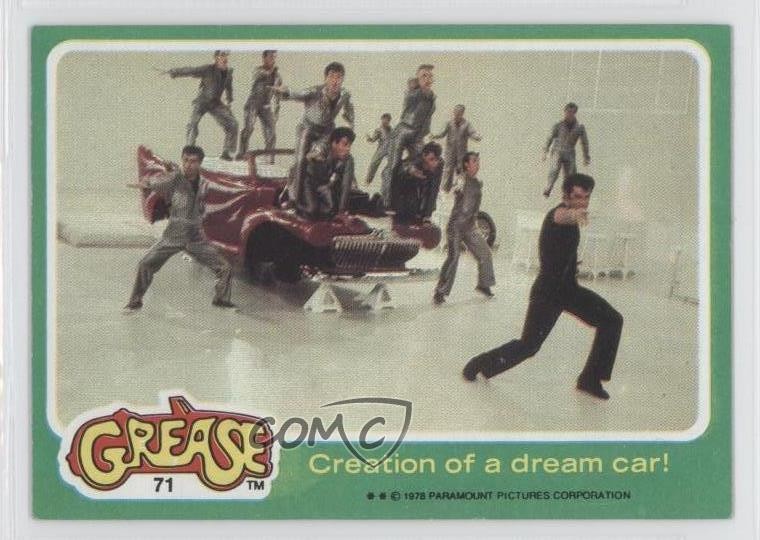 Topps Grease 1978 Creazione di un'auto da sogno! #71 0a1