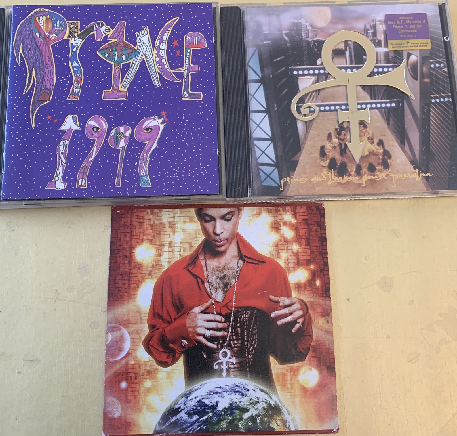 Prince 3CD Symbol 1999 Planet Earth Promo SEXY MF/MY NAME IS/LITTLE RED CORVETTE