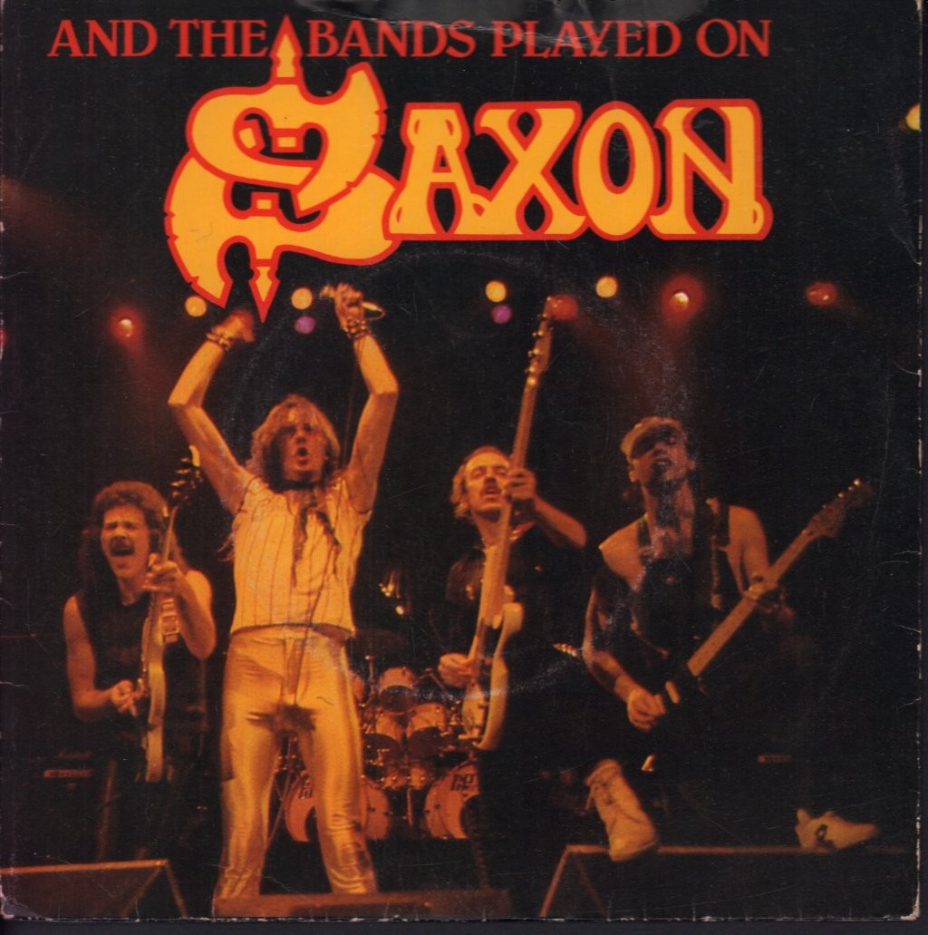 Saxon And the Bands Played On Vinile UK Carrere 1981 7” 45 RPM Metal EX VG