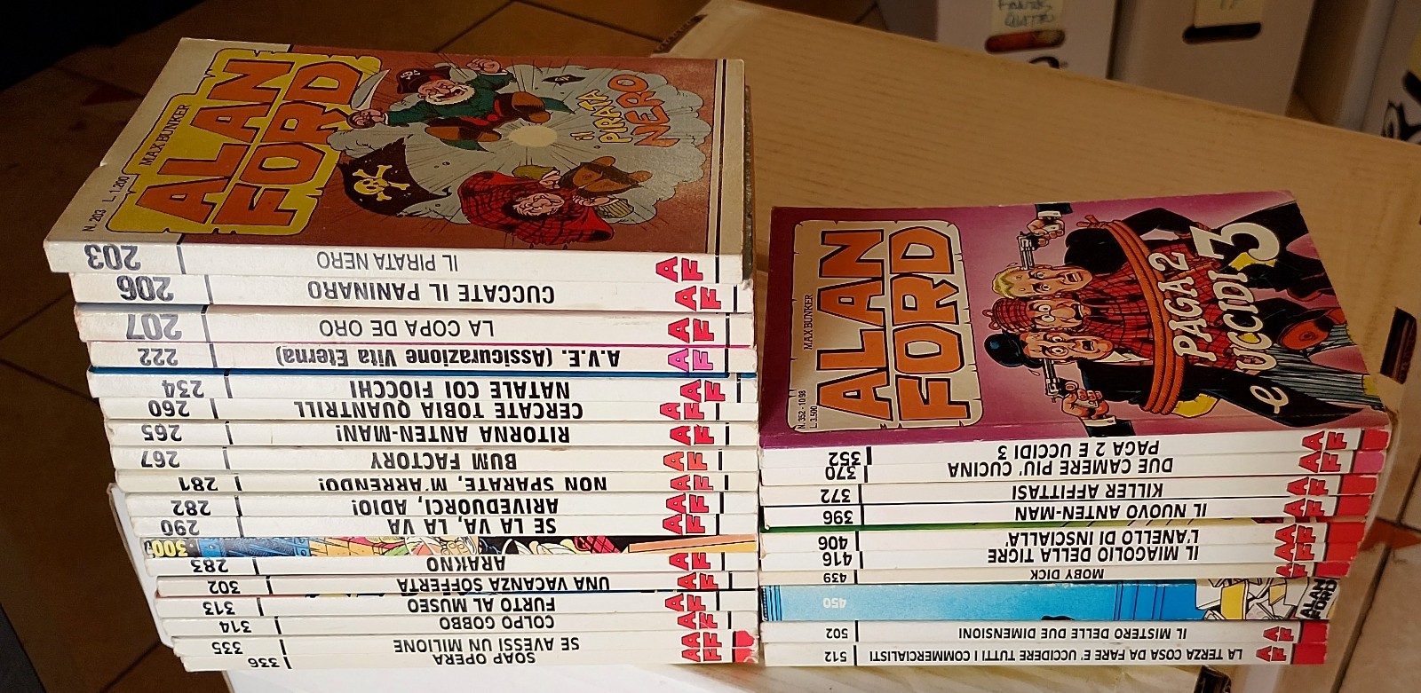 ALAN FORD LOTTO 28 NUMERI FRA N.203 E N.512 (MBP 1° ED.) VEDI DESCRIZIONE