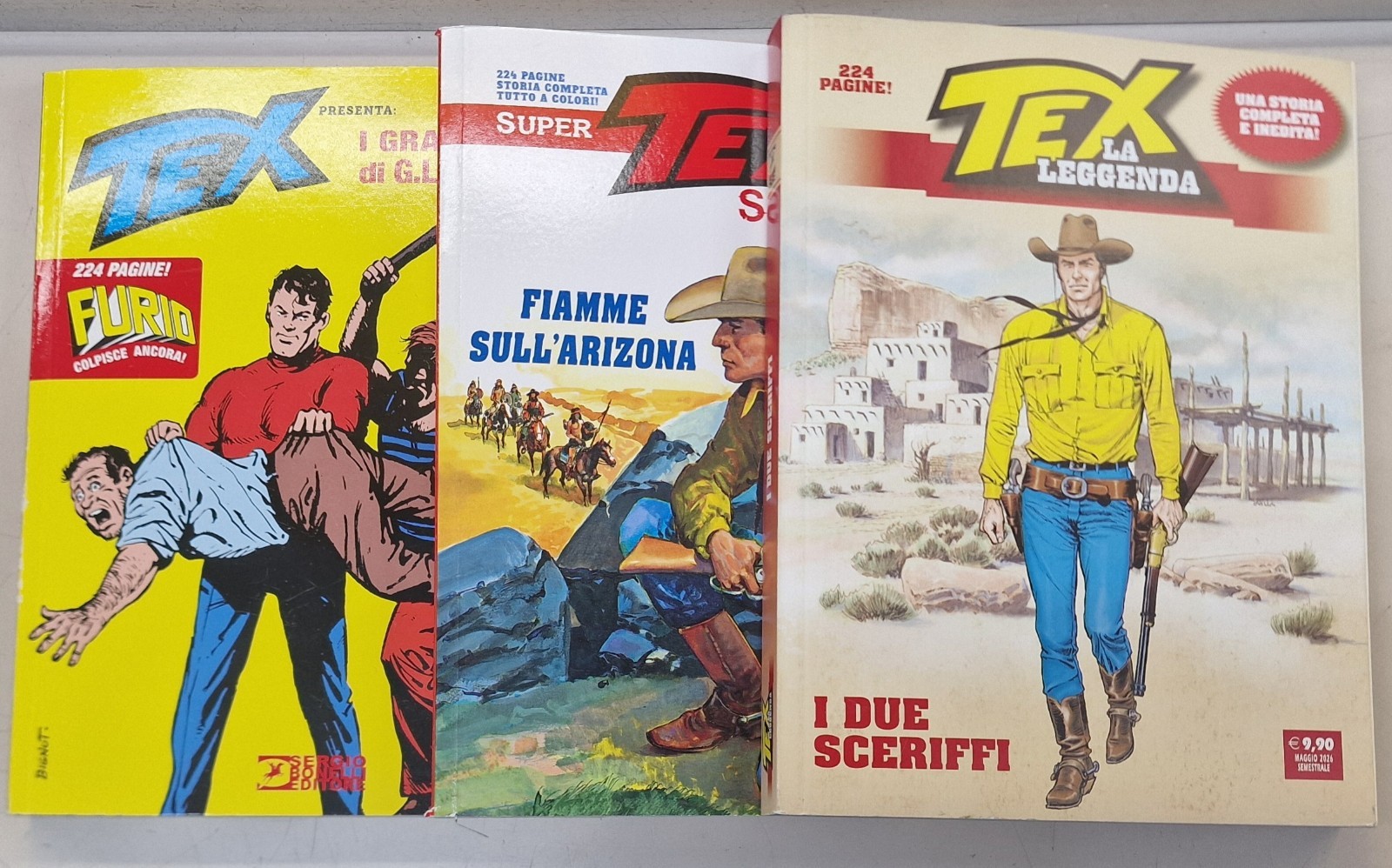 Tex Lotto tre numeri, Collana Almanacchi,  Super Tex, Furio, 2026 nuovi 