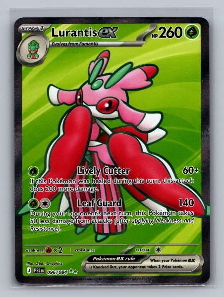 Lurantis EX Full Art 096/084 Sun & Moon Ultra Rare Full Art NM Pokemon TCG