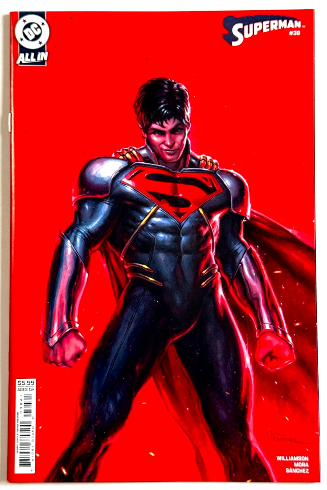 SUPERMAN #38 DAVIDE PARATORE CARD STOCK VARIANT REIGN OF SUPERBOYS 2026 DC NM