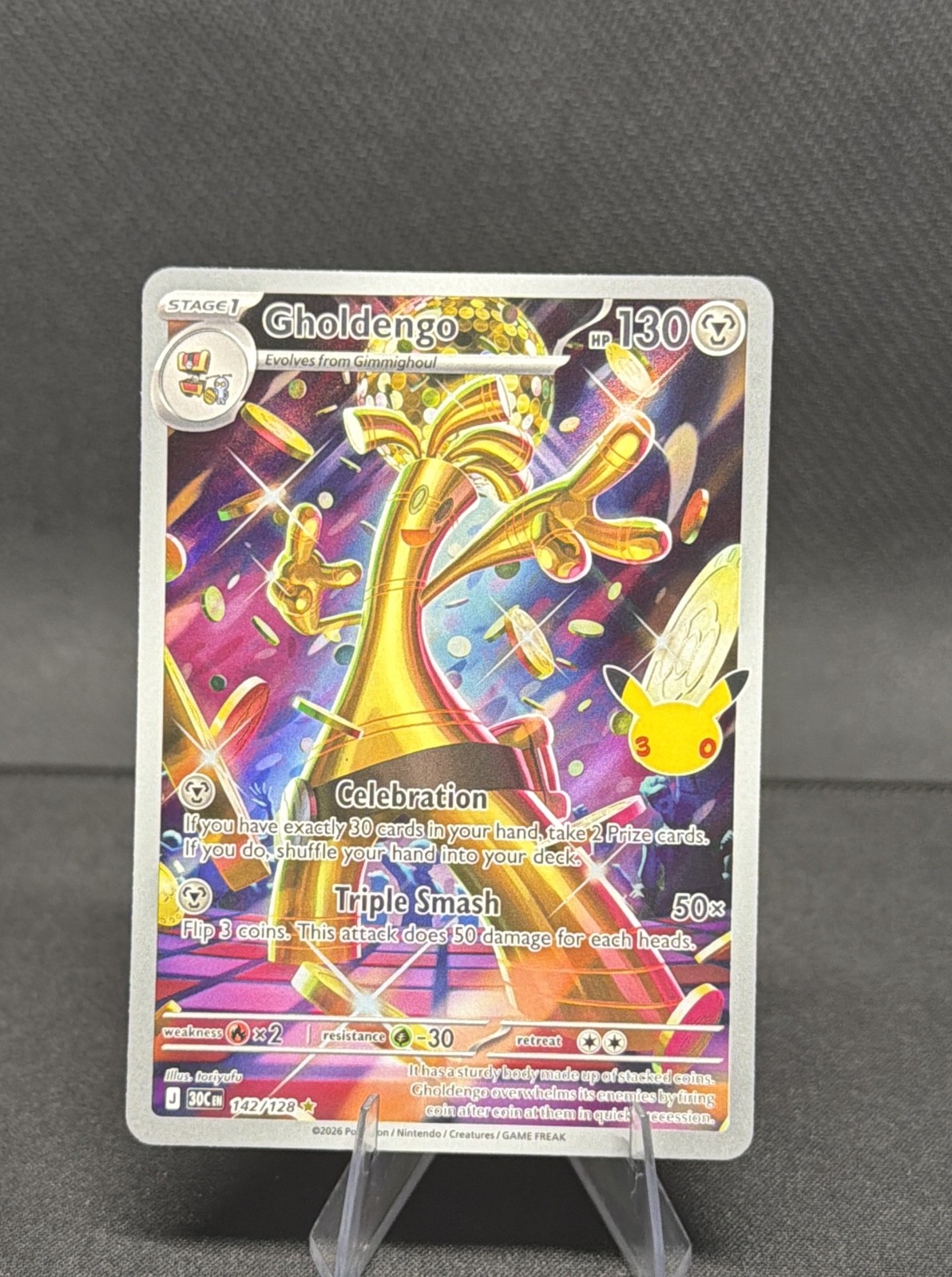 Gholdengo 142/128 Me: 30th Celebration Holo