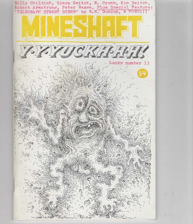 MINESHAFT rivista #13 scarso 2004 fumetti underground R. CRUMB copertina/arte
