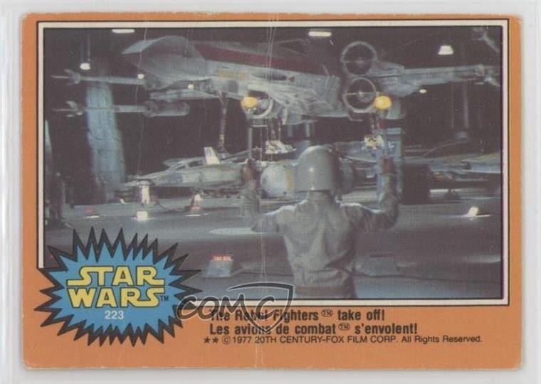 1977 O-Pee-Chee Star Wars I combattenti ribelli decollano! #223 00gy