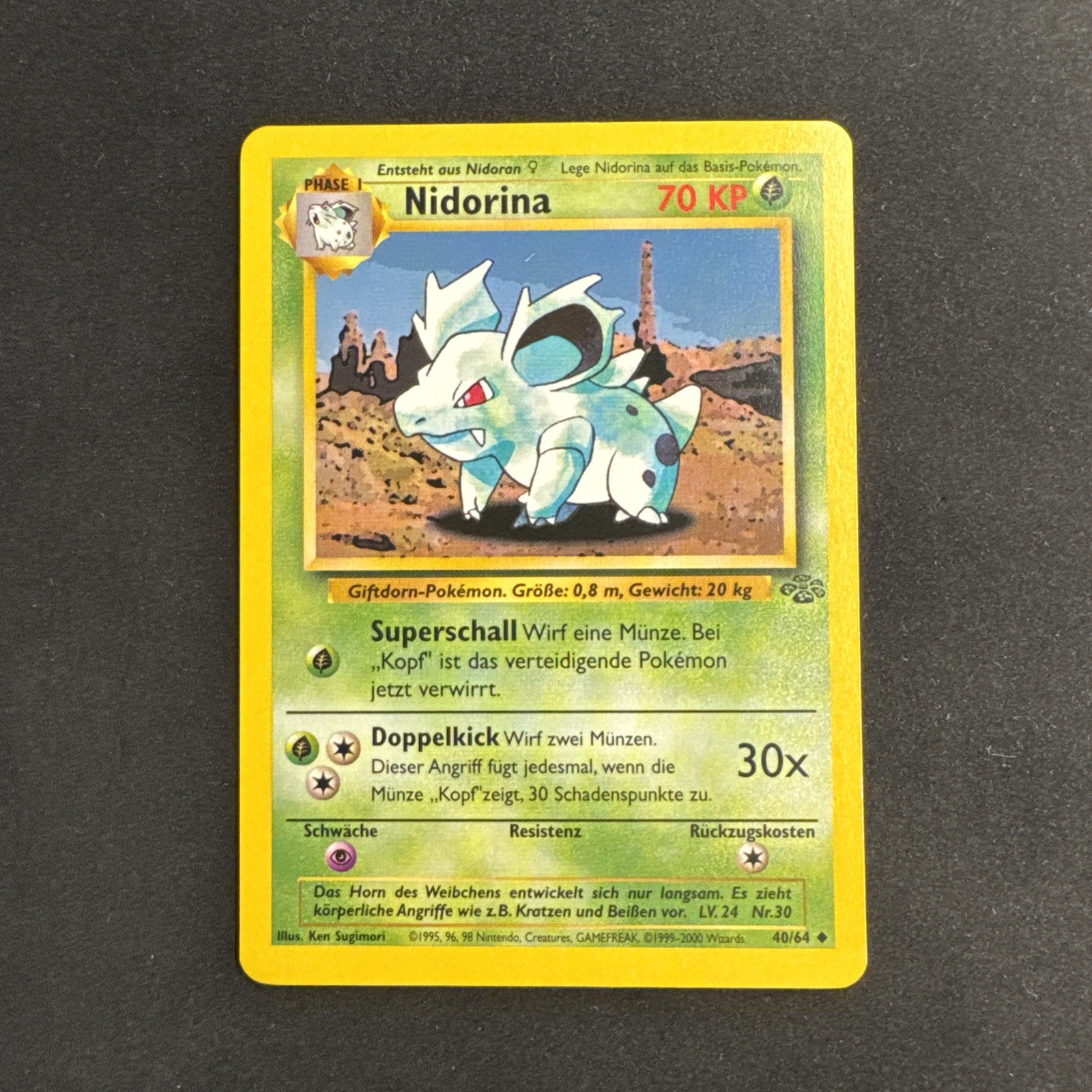 Nidorina 40/64 Jungle Regular Pokemon