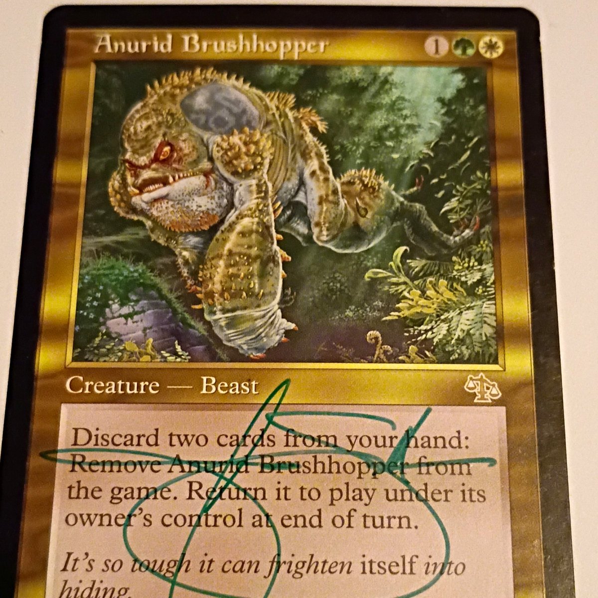 Mtg Anurid Decespugliatore Giudizio Raro Regolare 137 Autografo EN Arnie swekel