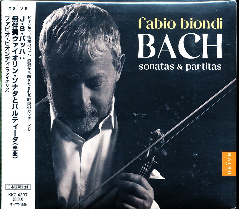 New, unopened 2CD naive Fabio Biondi - Bach: Solo sonatas & partitas (all