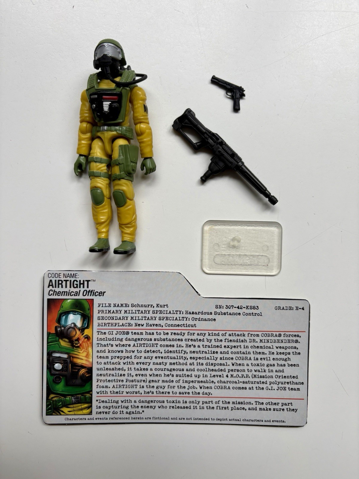 2008 GI Joe Collectors Club esclusivo ufficiale chimico ermetico VENDUTO COSÌ COM'È