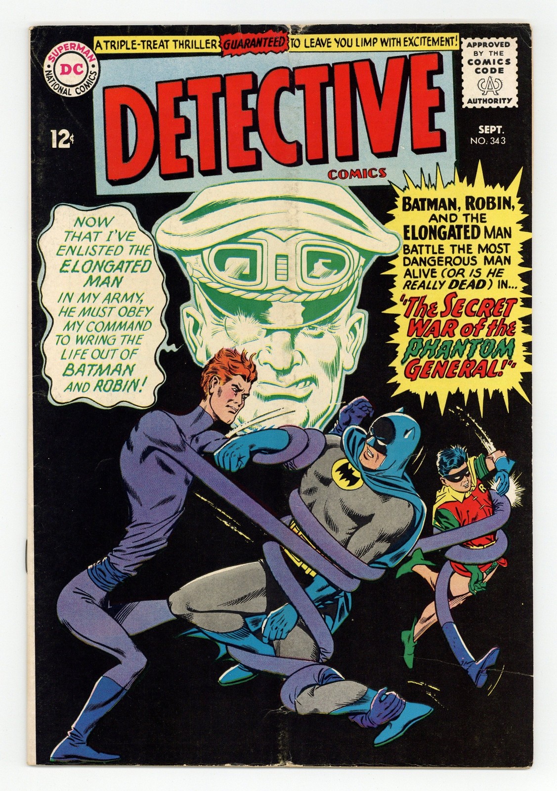 Detective Comics #343 GD+ 2.5 1965