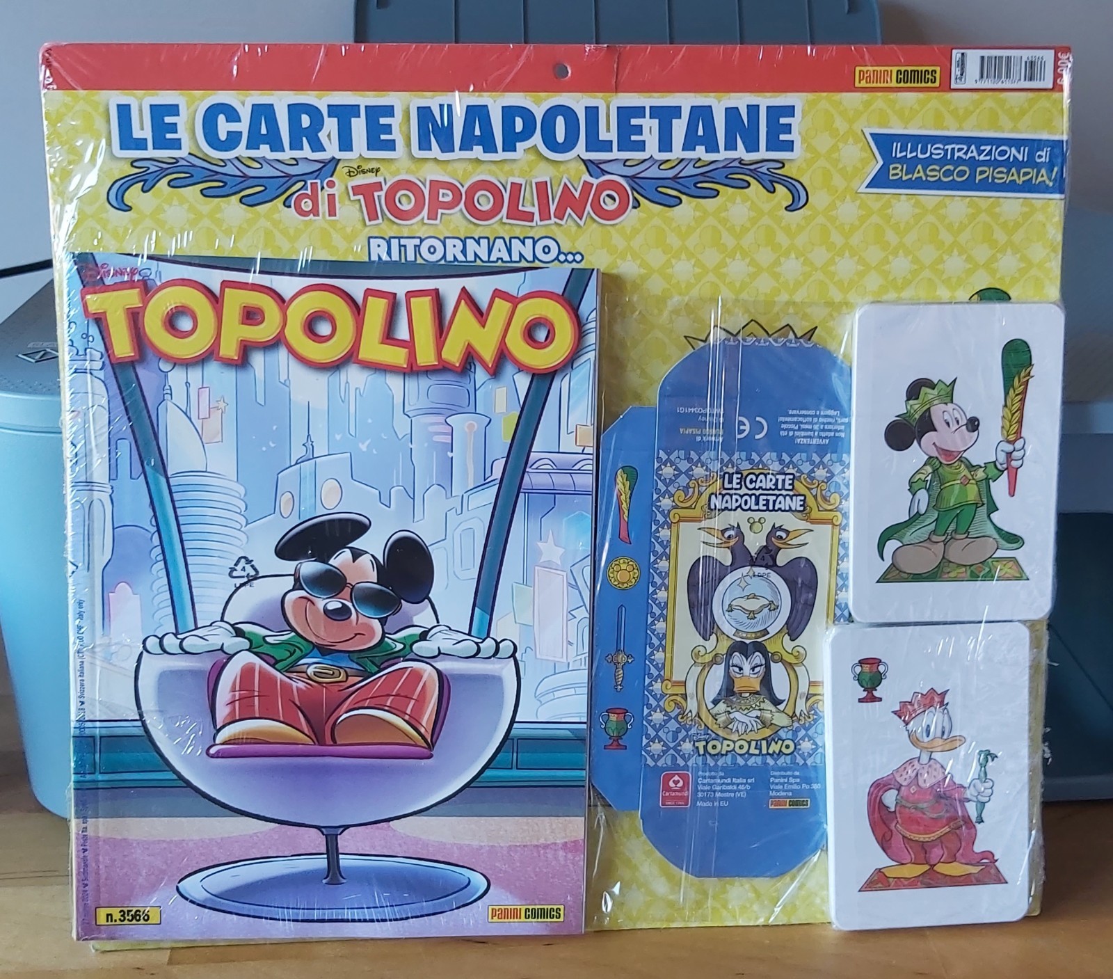 Topolino 3566 - Con le Carte Napoletane - Panini Comics - Blisterato