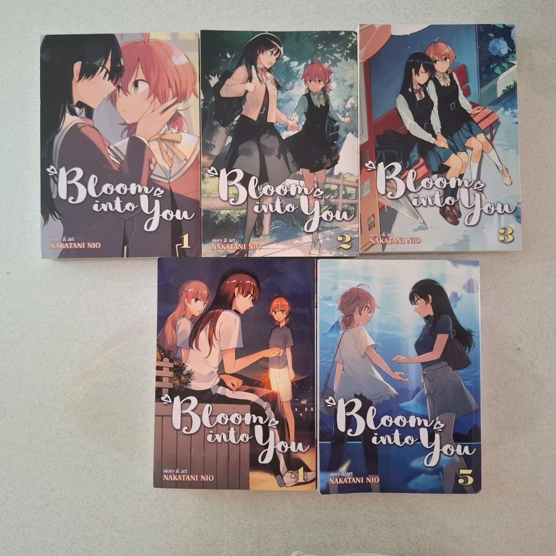 Bloom Into You Manga Lot Vol 1-5 English Softcover by Nio Nakatani