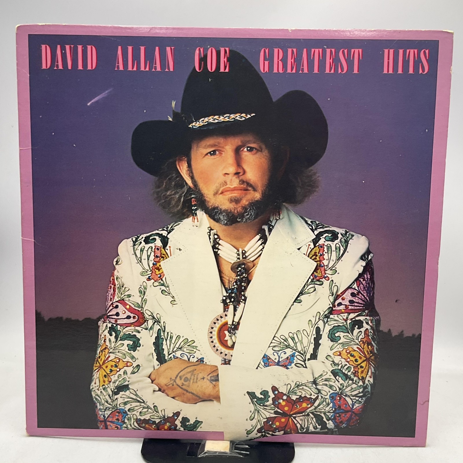 David Allan Coe - Greatest Hits 12in Black Vinyl LP Columbia 1978 Outlaw Country