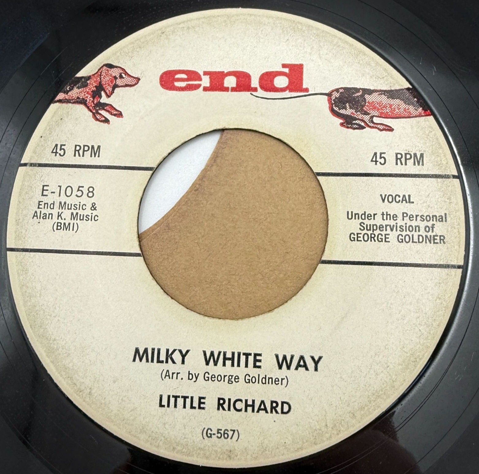 Little Richard Milky White Way / Just Come From the Fountain 45 Vinyl Early Rock