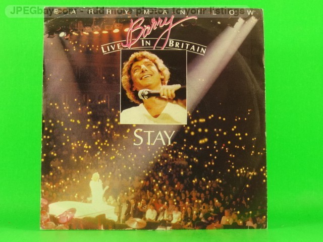 BARRY MANILOW STAY (LIVE IN BRITAIN) (1) (147) 2 Track 7" Single including Pictu