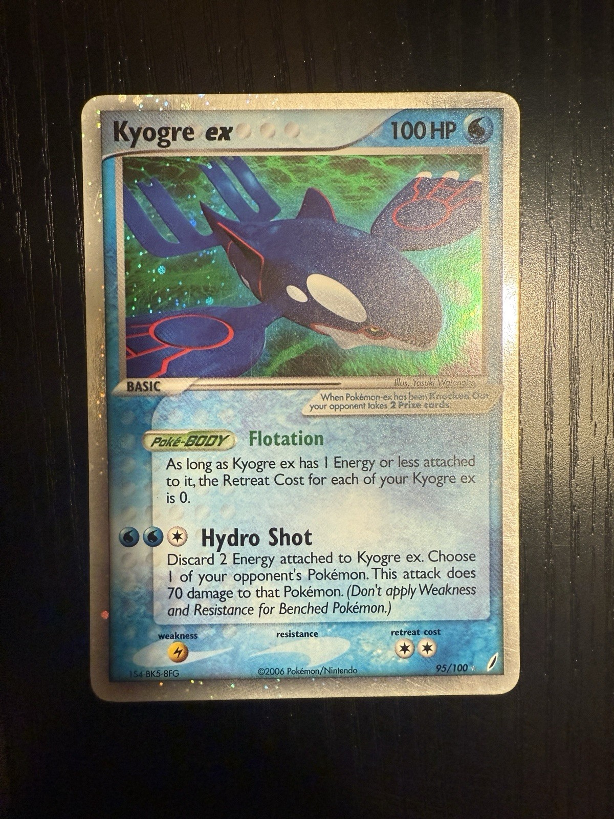 Kyogre ex 95/100 EX Crystal Guardians Holo condizioni NM/LP
