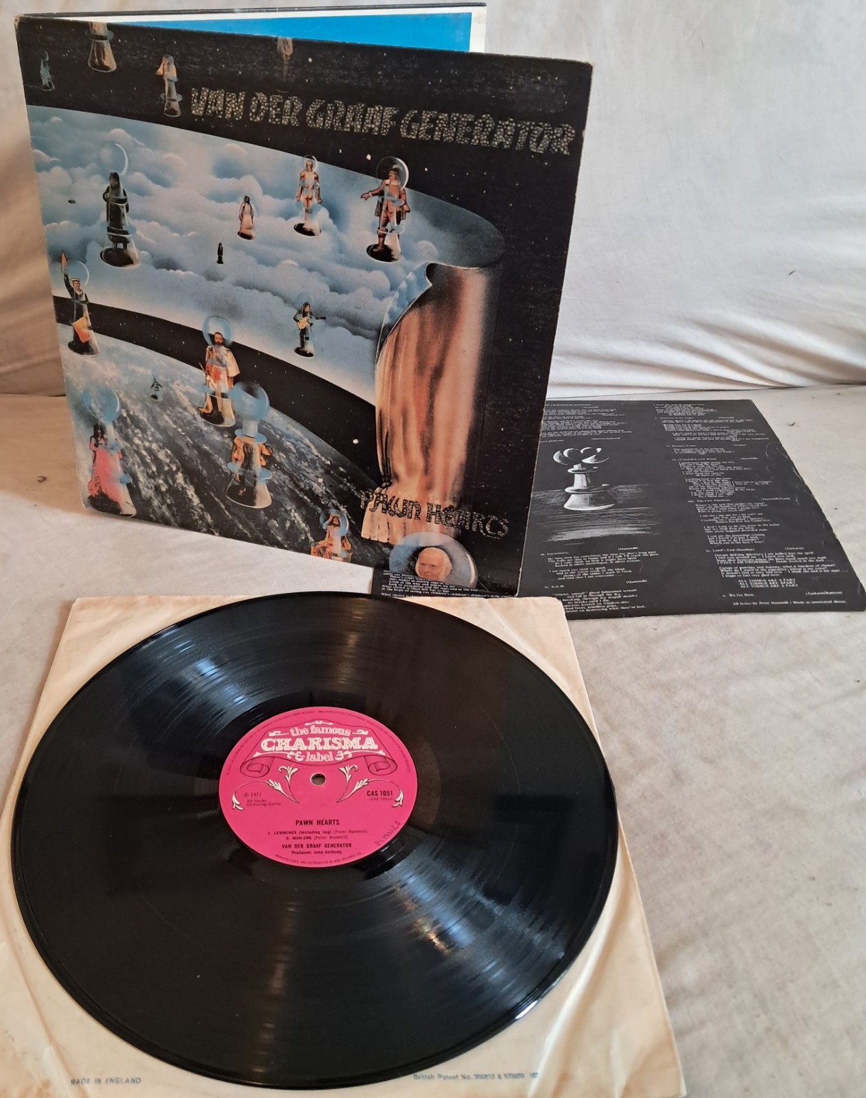 Van Der Graaf Generator~Pawn Hearts Charisma 1971 CAS1051 G/F A-1U/B-1U VG+/VG+