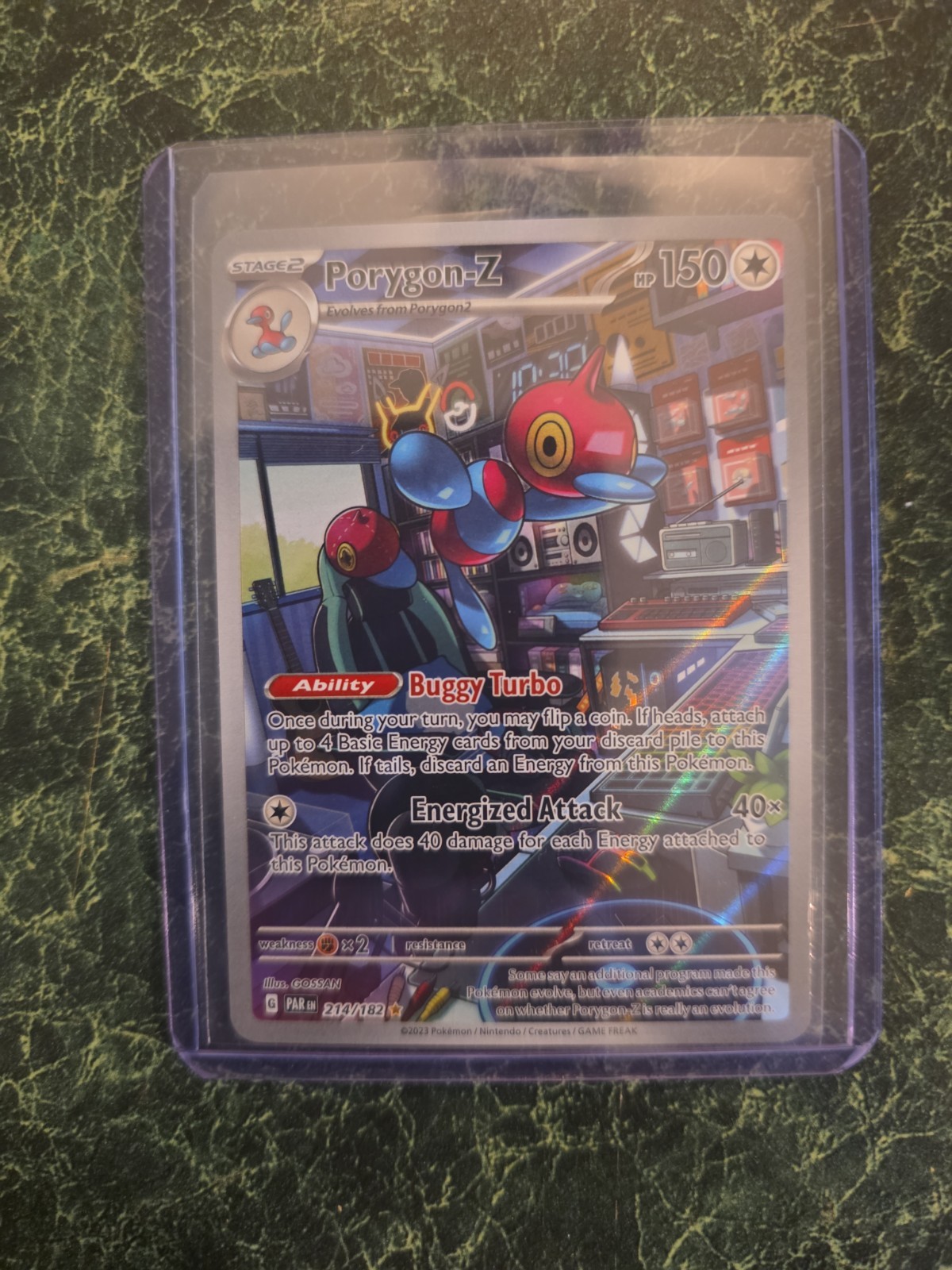 Porygon-Z 214/182 SV04 Paradox Rift Illustrazione Rara Holo Full Art