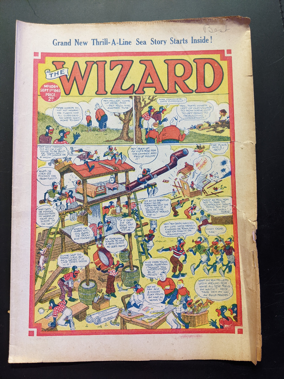Wizard Comic No 1084, September 1st 1945.