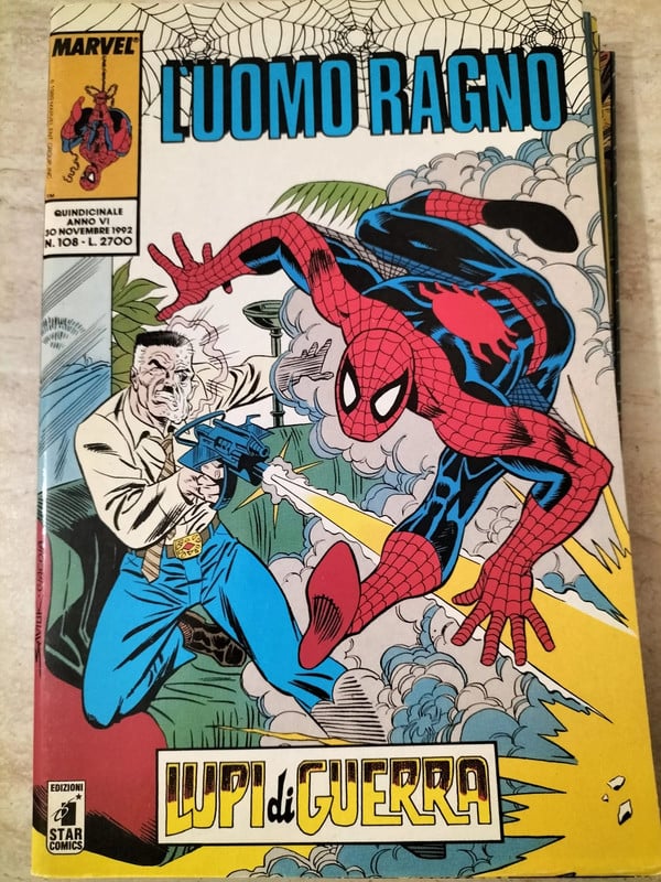 Fumetto L'Uomo Ragno n. 108 Star Comics (1992) Lupi di Guerra