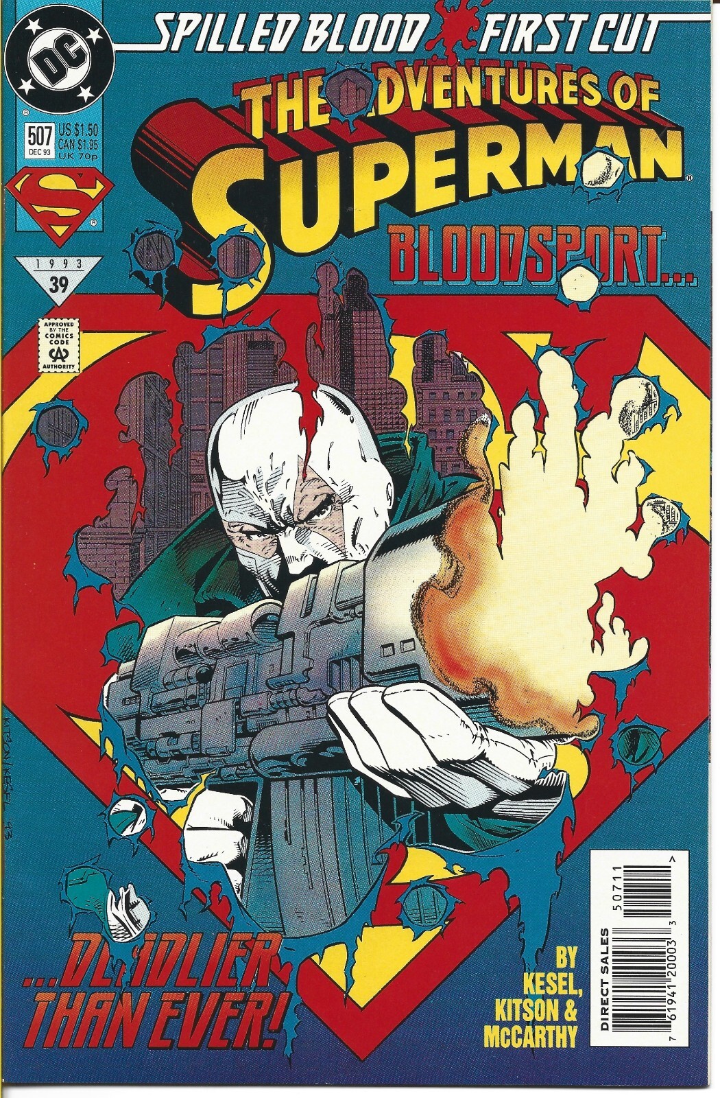 LE AVVENTURE DI SUPERMAN #507 DC COMICS 1993 IMBALLATO E IMBARCATO
