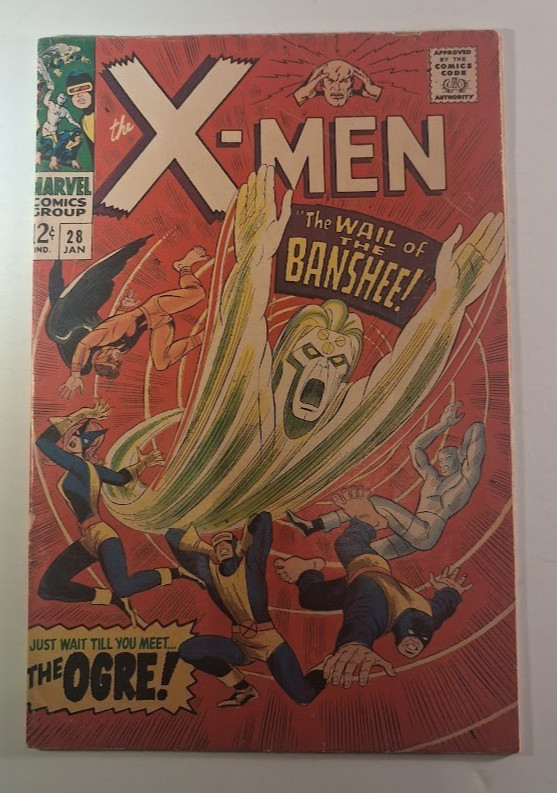X-Men #28 KEY ISSUE 1st Banshee (Marvel Comics Januar1966)