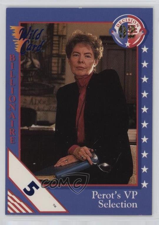 1992 Wild Card Decision '92 5 Stripe Jeanne Kirkpatrick #78 0w6