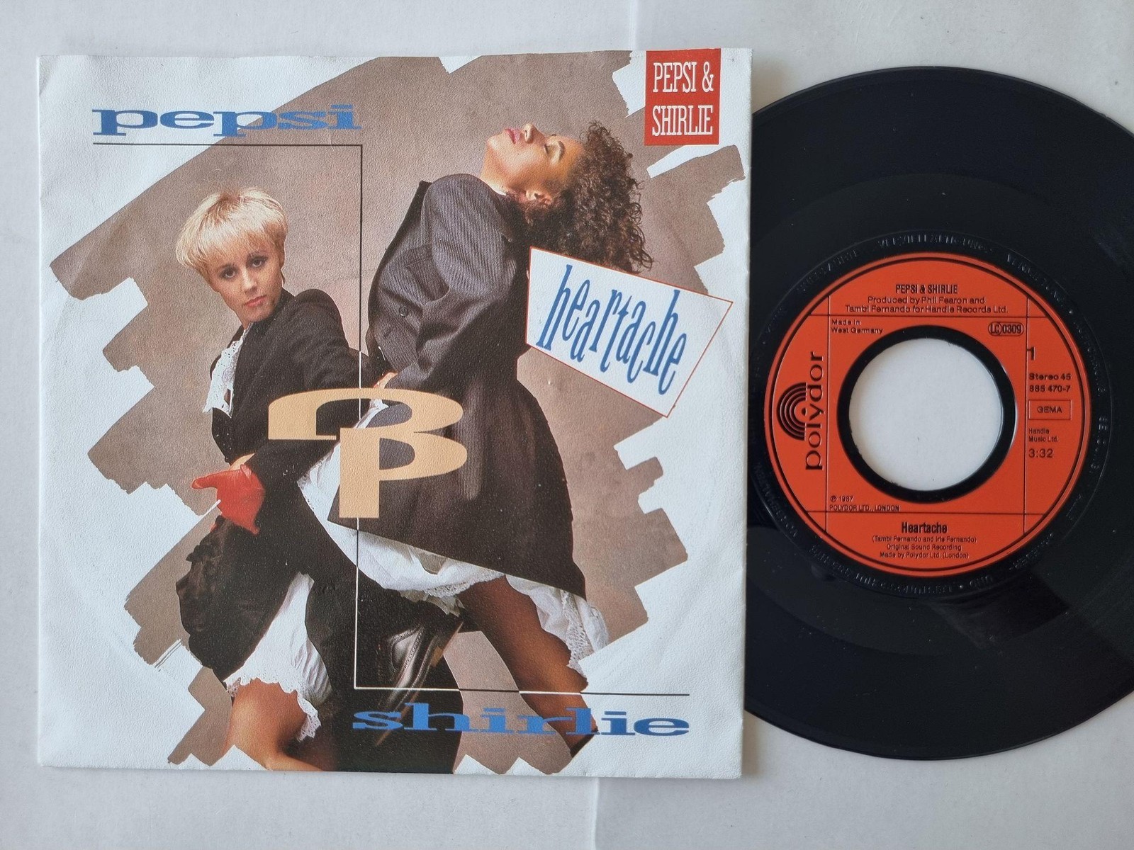 Pepsi & Shirlie - Heartache 7'' Vinyl Germany