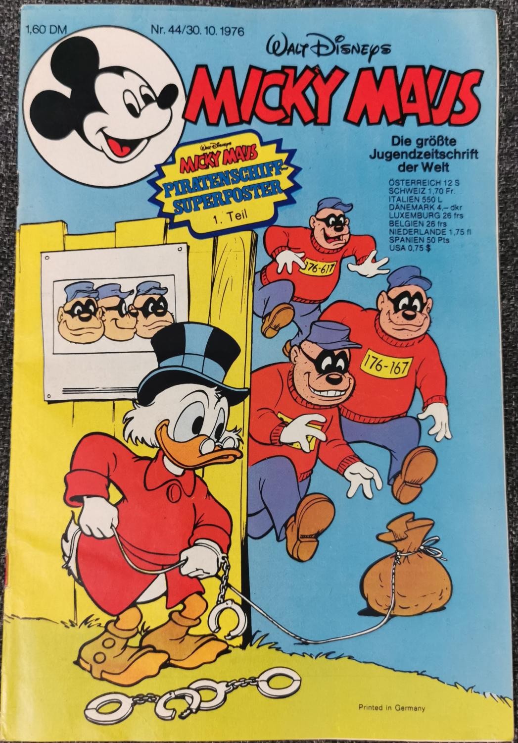 Quaderno Topolino 44 - 30.10.1976 Walt Disney Schnipp inserto pubblicitario