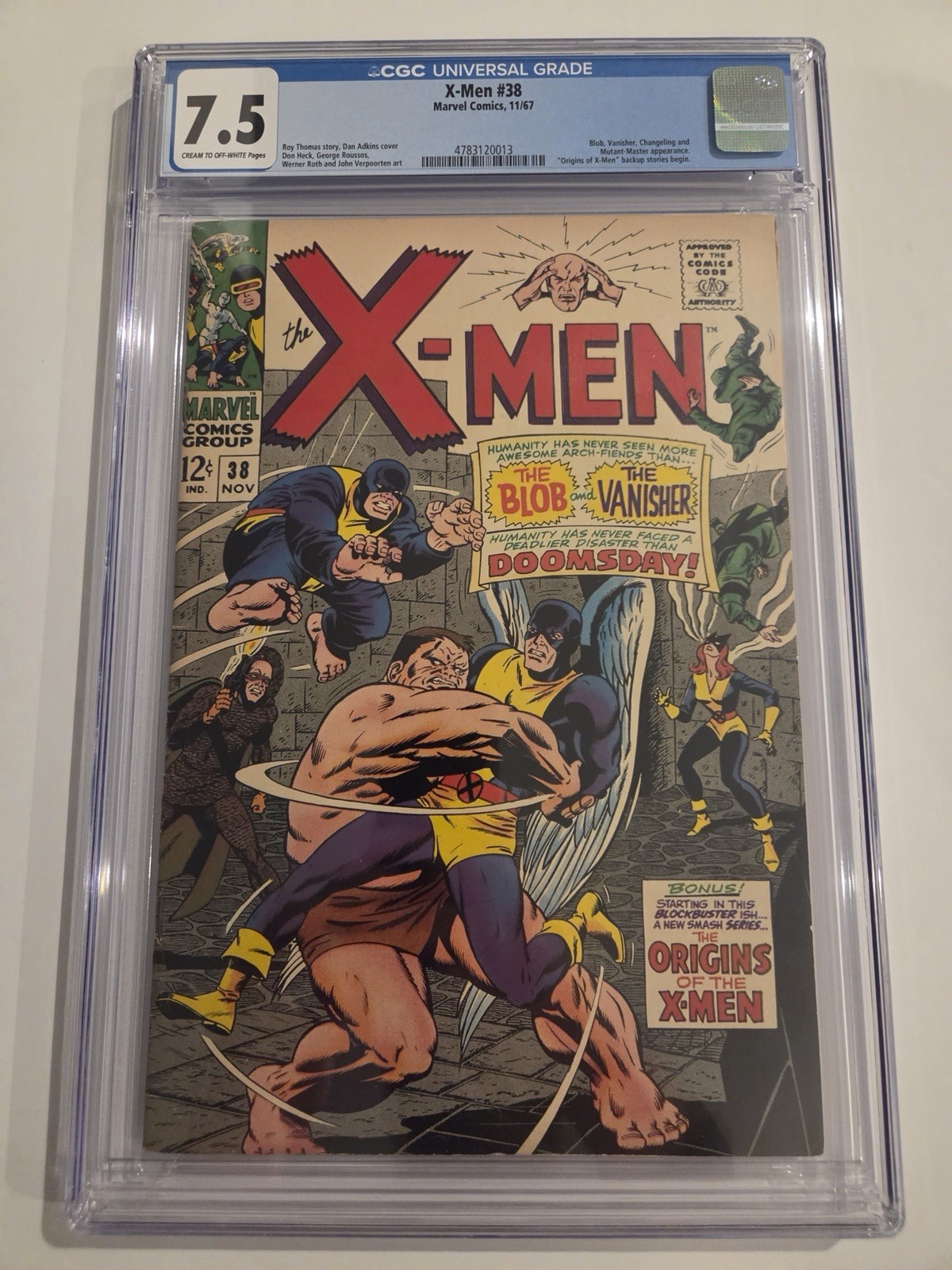 X-Men #38 CGC 7.5 Marvel Comics 1967