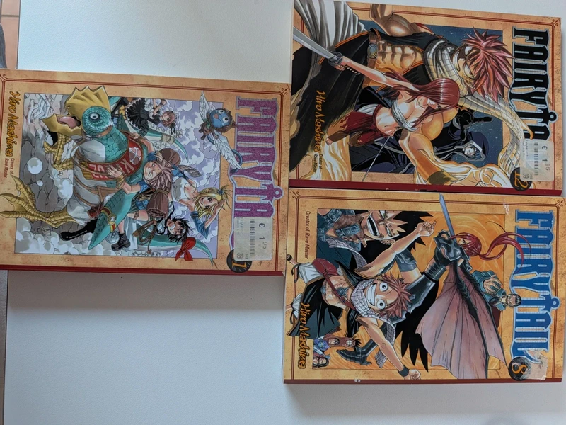 Drie fairy tail volumes